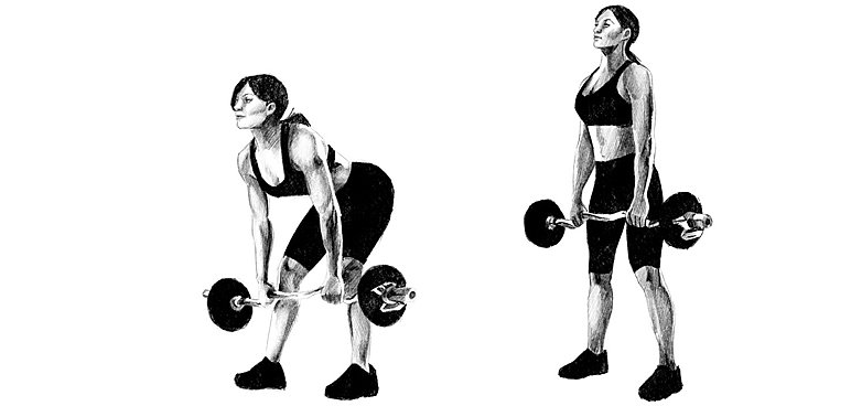 Martwy ciąg na prostych nogach