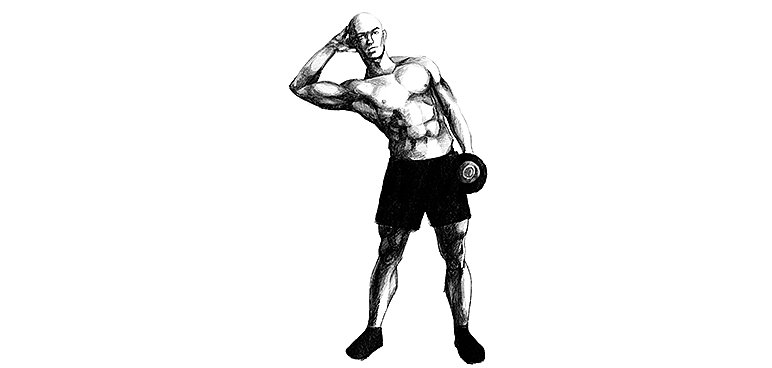 Skłony tułowia w bok ze sztangielką